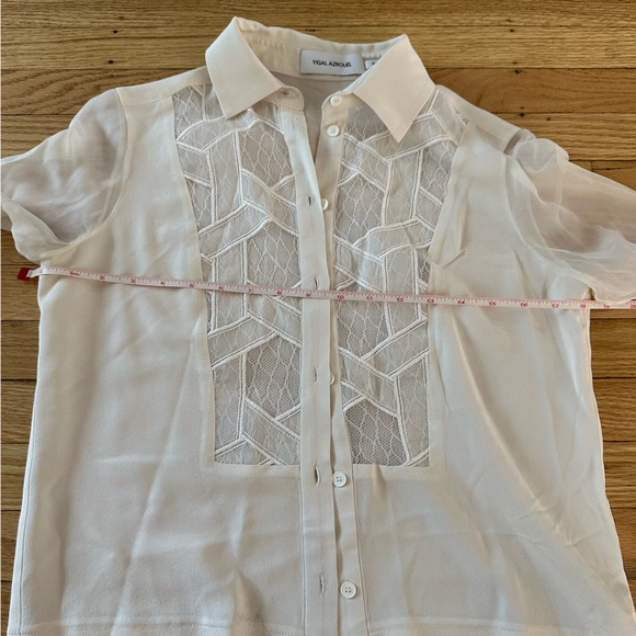 Yigal Azrouël silk long sleeve blouse size 0 - Picture 7 of 7